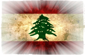 grunge flags lebanon